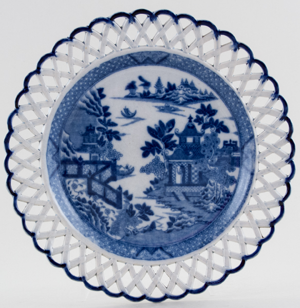 Plate pierced rim c1820